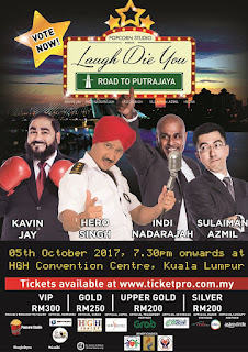Official poster. laugh die you road to putrajaya 2017 poster