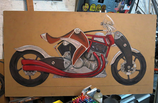 Bienville Legacy Motorcycle Sketch