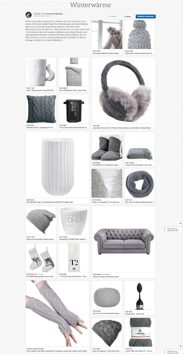 eBay Kollektion Blogger Winterwärme