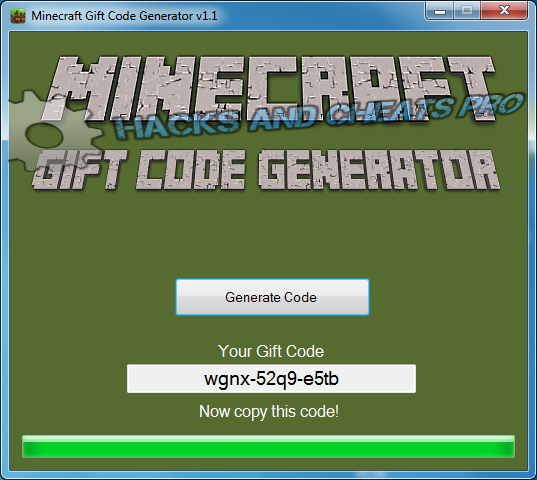 16 01 2017В Is There A Free Minecraft Gift Code Generator With No Surveys Can Somebody Please Give Me Card