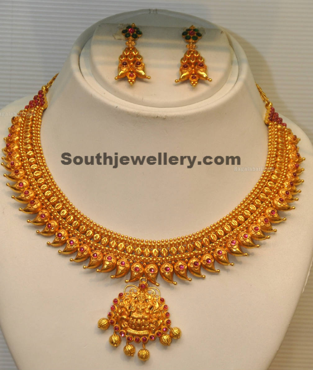 Traditional Mango Necklace - Jewellery Designs