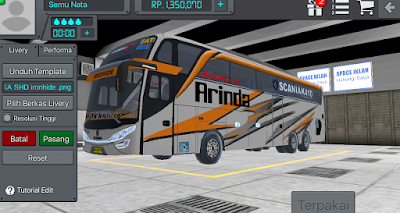 Livery BUSSID bus Arinda