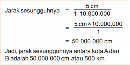 skala peta (jenis-jenis, bentuk, dan cara perhitungan