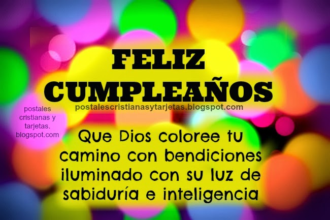 Feliz Cumpleanos Con Camino Lleno De Bendiciones Postales