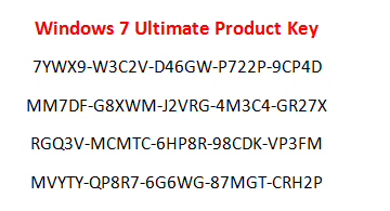 windows 7 ultimate product key generator online