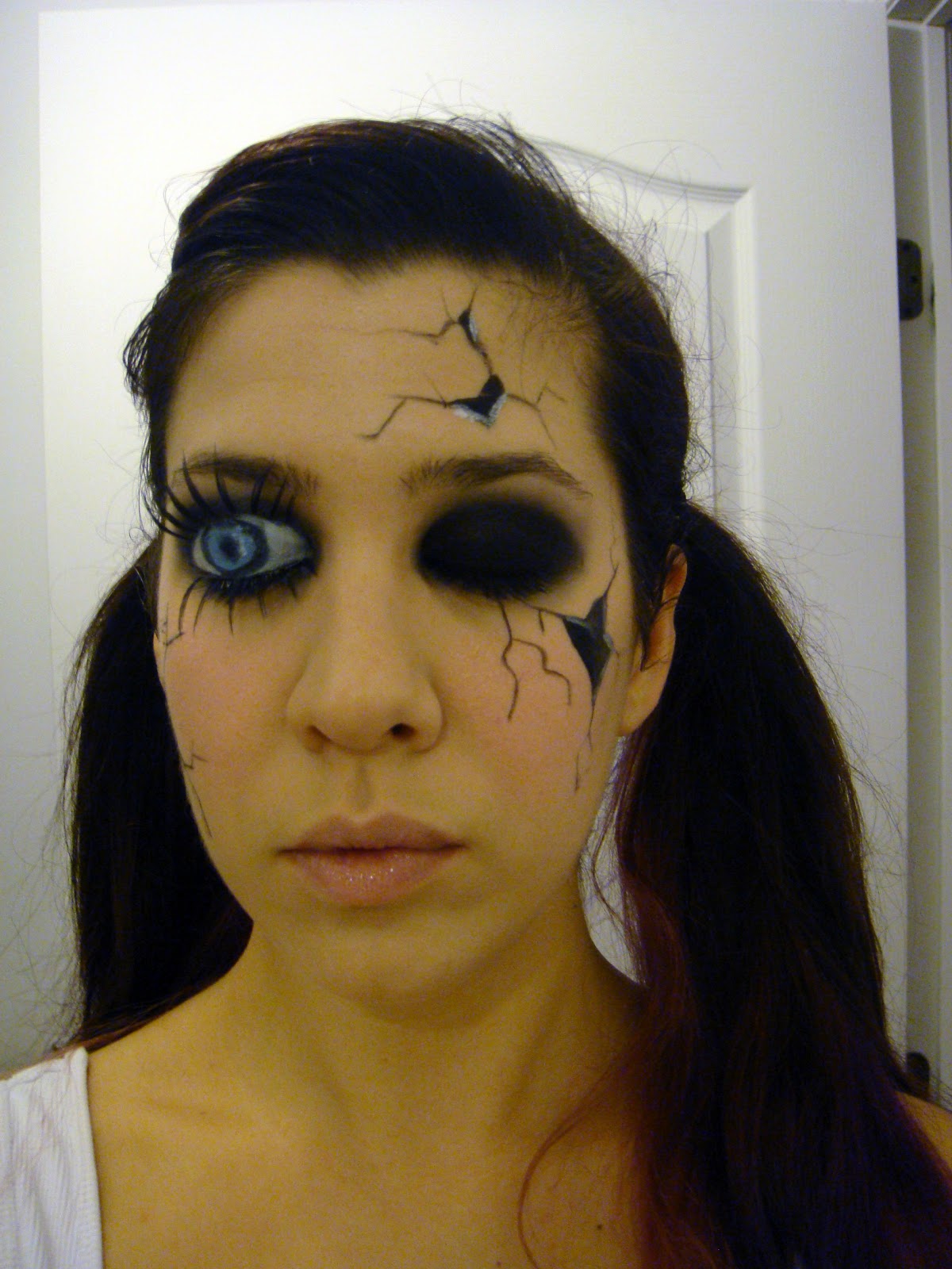 doll with broken eye