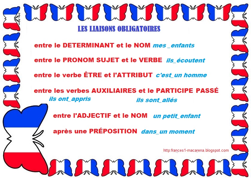 BLOG DE FRANCÉS DE LA E.S.O. (A1) La liaison