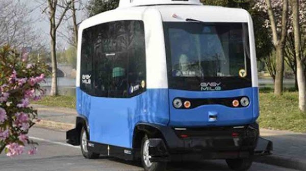 China prueba autobús autónomo 5G en Chongqing