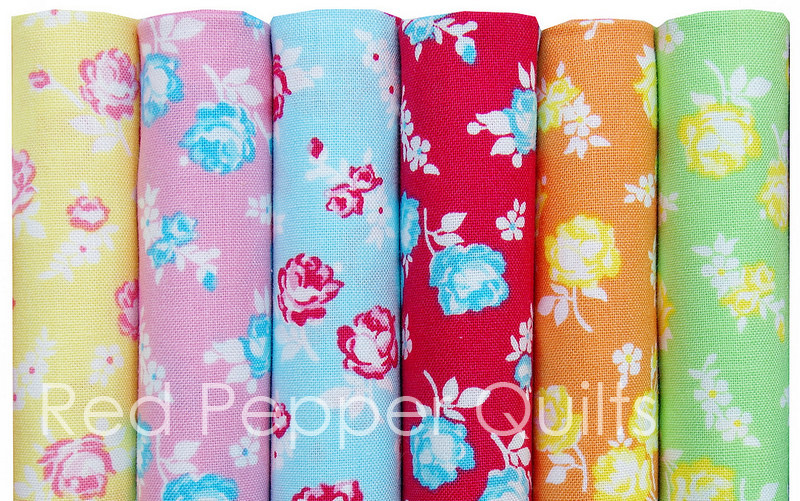 Red Pepper Quilts Sunday Stash 362 First Blush by Ruby Red Designs