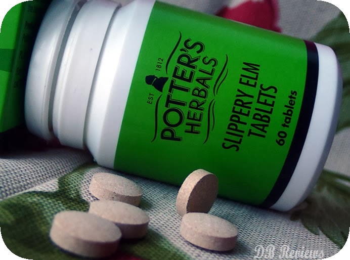 Potter's Herbal Slippery Elm Tablets Herbal Remedy for Digestive