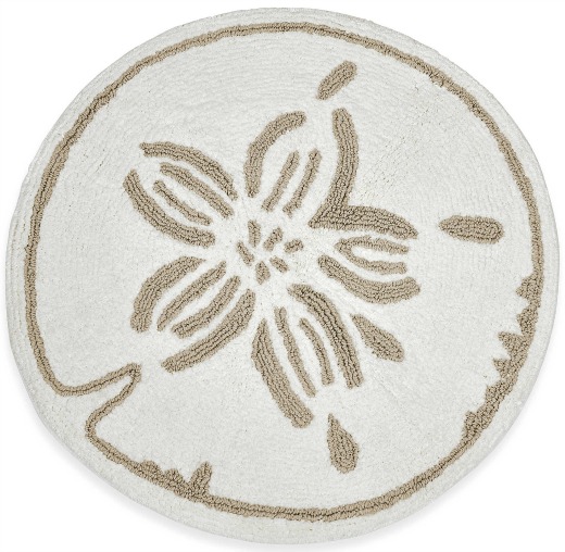 Beach Bliss Designs Sand Dollar Bath Rug