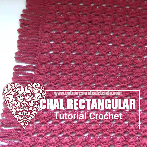 Chal Rectangular A Crochet Tutorial En Espanol Crochet Y Dos