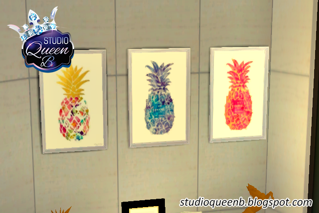 The Sims 4 CC - Chanel Pineapple Frame