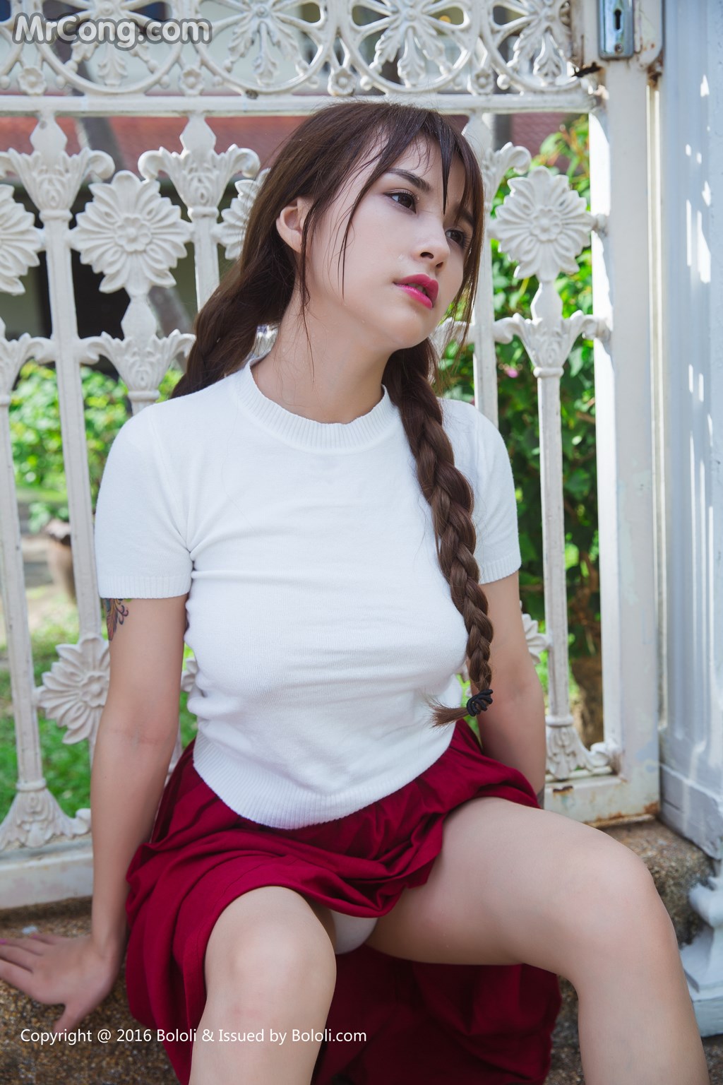 BoLoli 2016-08-01 Vol.002: Model Xia Mei Jiang (夏 美 酱) (42 photos) photo 1-6