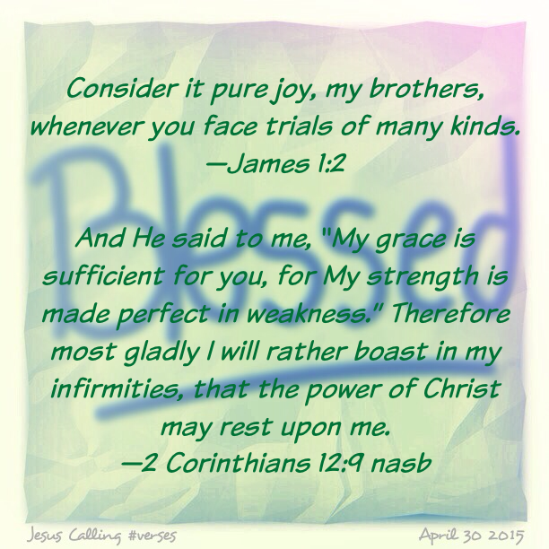 Bakers' Blessings Jesus Calling prayer April 30