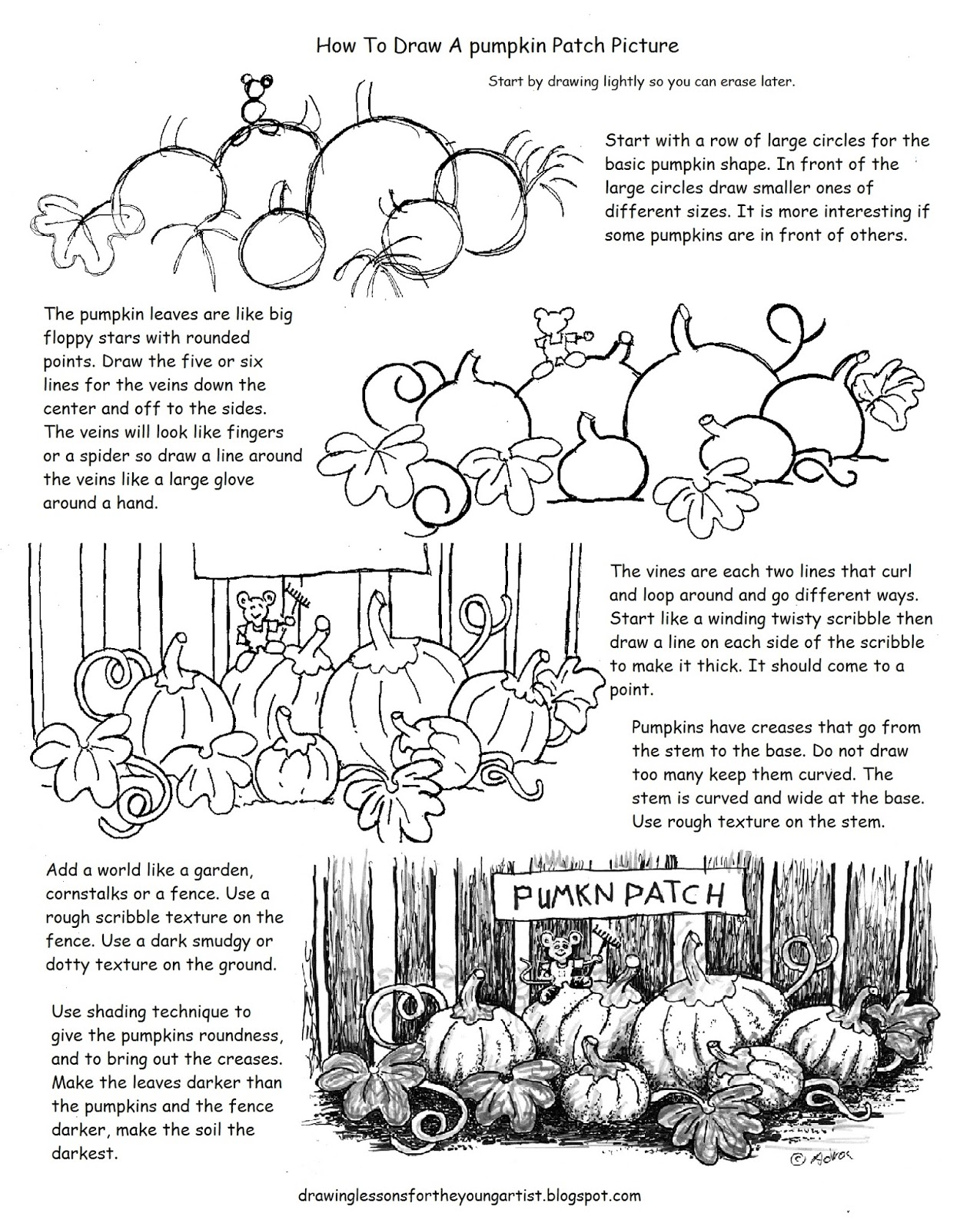 worksheet How To Draw Printable Worksheets how to draw worksheets for the young artist printable a pumpkin patch worksheet