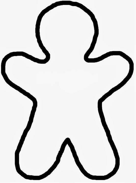 Gingerbread Man Cutout Pattern