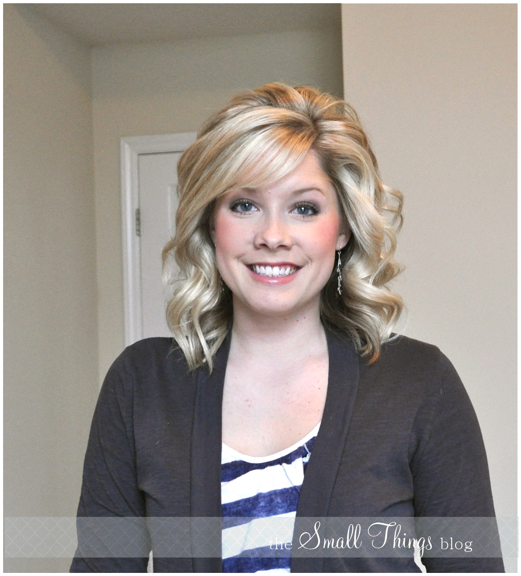Curling with a Flat Iron - The Small Things Blog