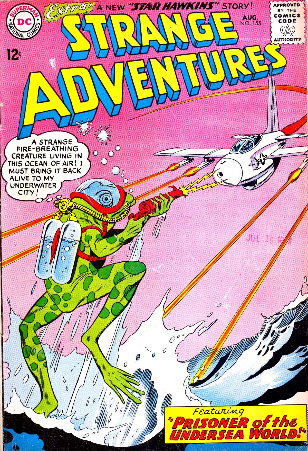 Read online Strange Adventures (1950) comic -  Issue #155 - 1