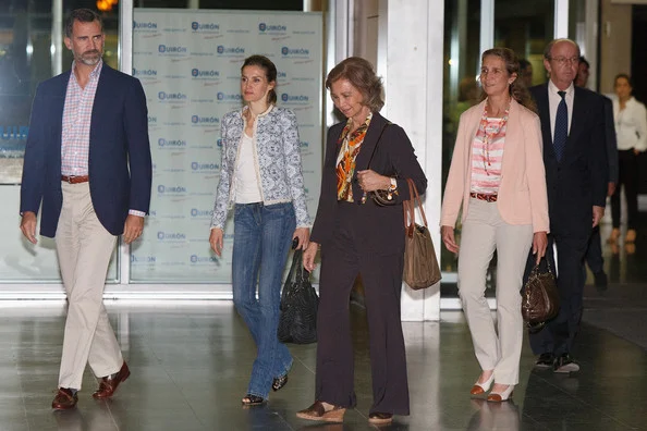 Princess Letizia, Prince Philip, Queen Sofia visited King Juan Carlos at Quiron hospital in Pozuelo de Alarcon