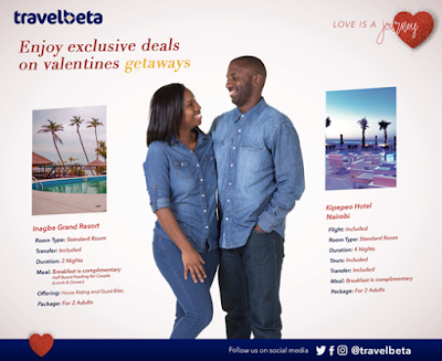 c Book a Travelbeta Val's getaway package and stand a chance to win 100,000 travel stipend