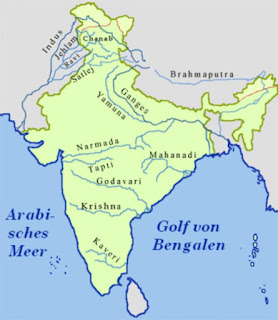 Important Rivers Of India With Their Origins, Length and Tributary 