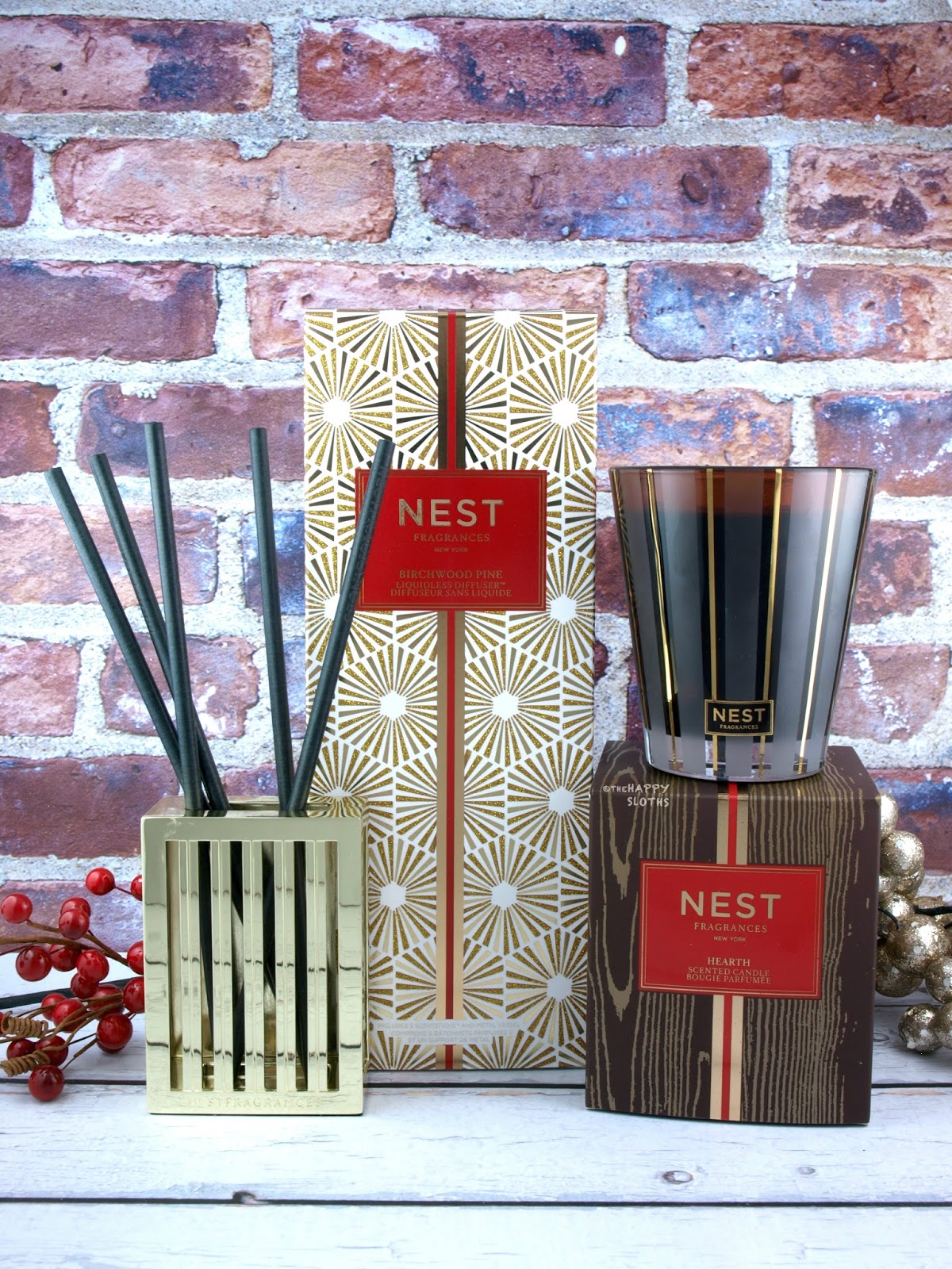 NEST Fragrances Holiday 2019 Hearth Scented Candle & Birchwood Pine