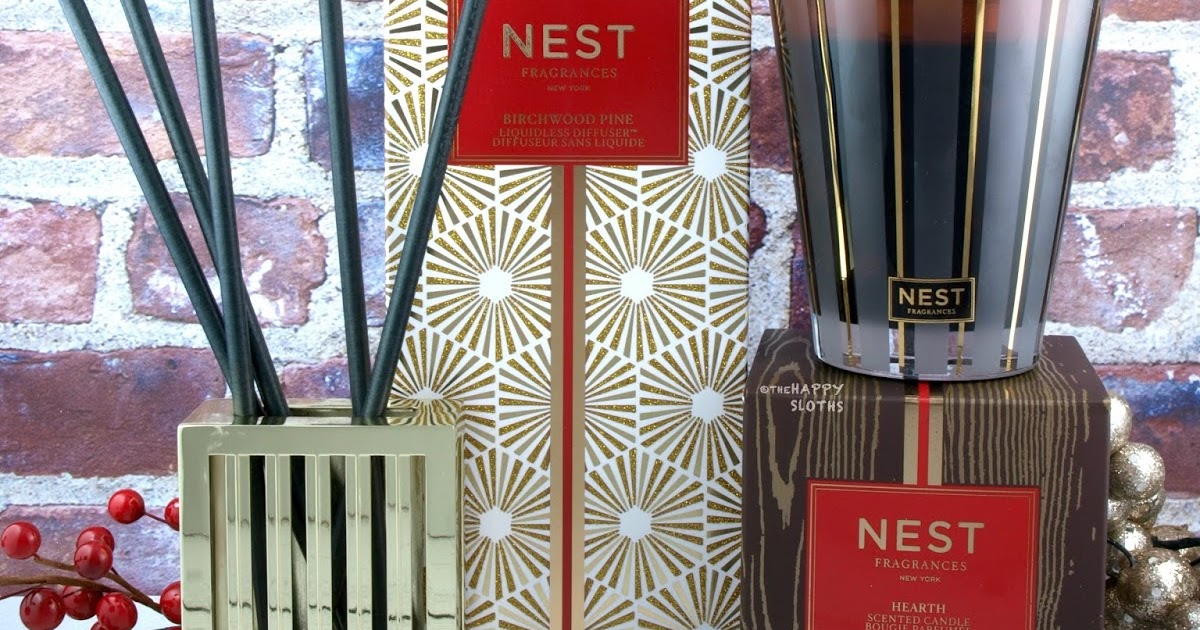 NEST Fragrances Holiday 2019 Hearth Scented Candle & Birchwood Pine