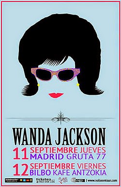 Conciertos de Wanda Jackson en Madrid y Bilbao en septiembre