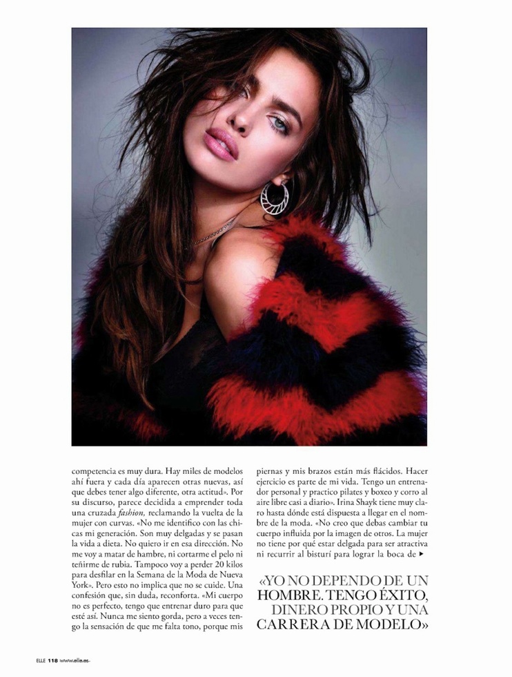 Artist Today: Irina Shayk Photo shoot for Elle Magazine (December 2011)