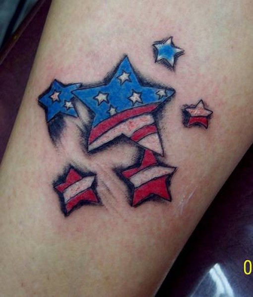 american flags tattoos info