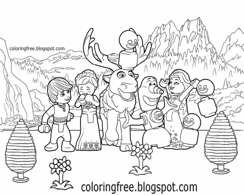 Printable Lego City Coloring Pages For Kids Clipart