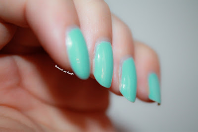 Swatch of "Mint Candy Apple" by Essie