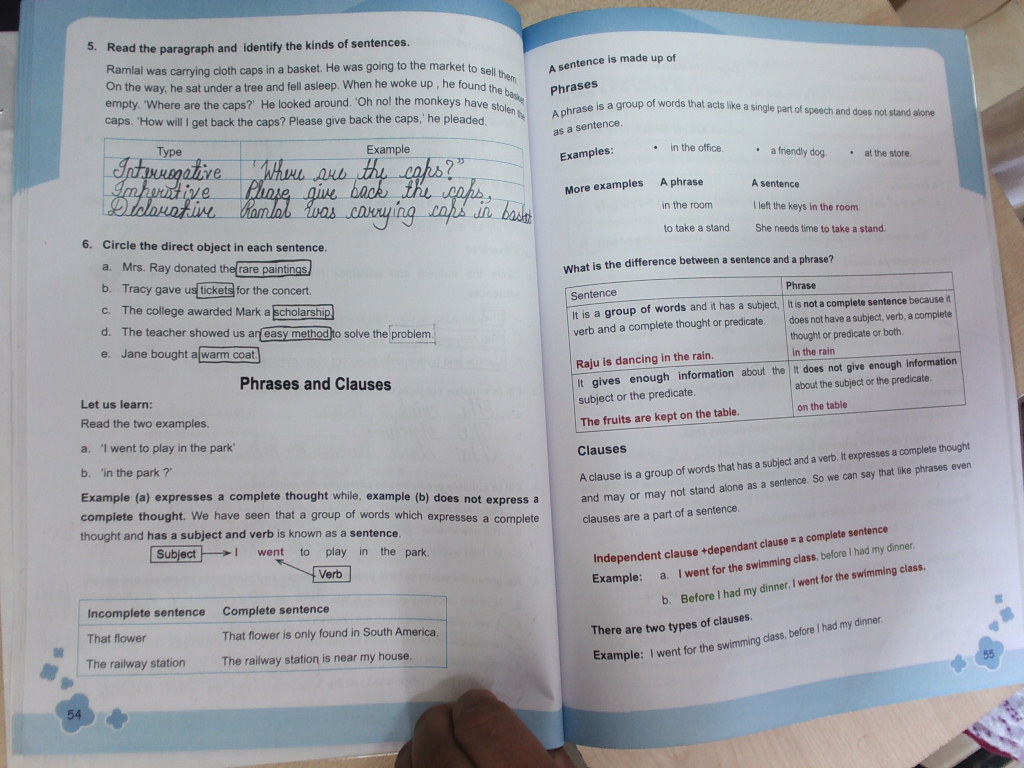 PIS VADODARA STD 6 GRADE 6 GRAMMAR