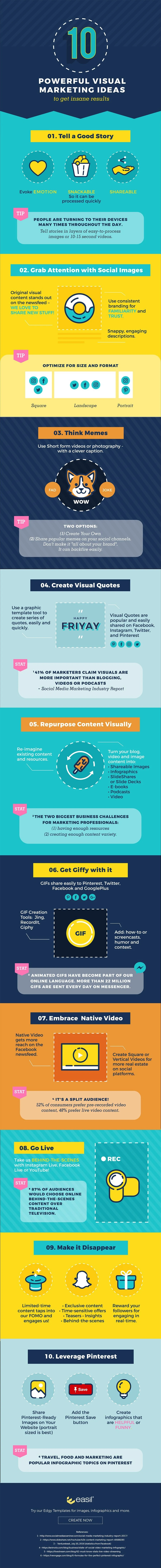 10 Powerful Visual Marketing Ideas to Get Insane Results - #Infographic