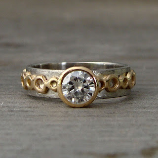 moissanite wedding ring