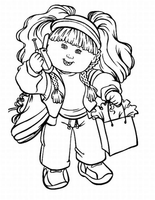 cabbage patch kids free coloring pages - photo #8