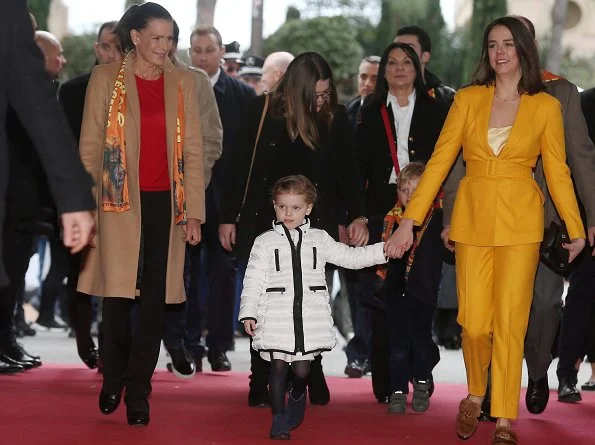 Prince Albert, Crown Prince Jacques, Princess Gabriella, Princess Stephanie, Camille Gottlieb and Pauline Ducruet