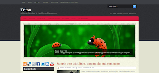 Triton Blogger Template Design For Simple And Clean Astyle Free Premium Blogger Blog's