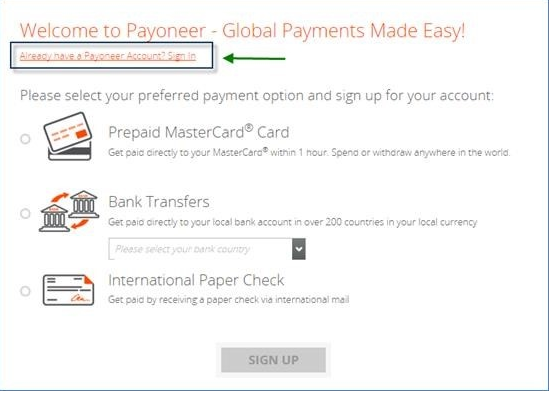 Payoneer пришел код подтверждения