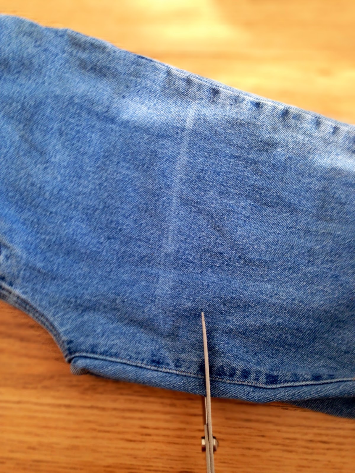 DIY High Waisted Distressed Shorts from Jeans + How to make the waist ...