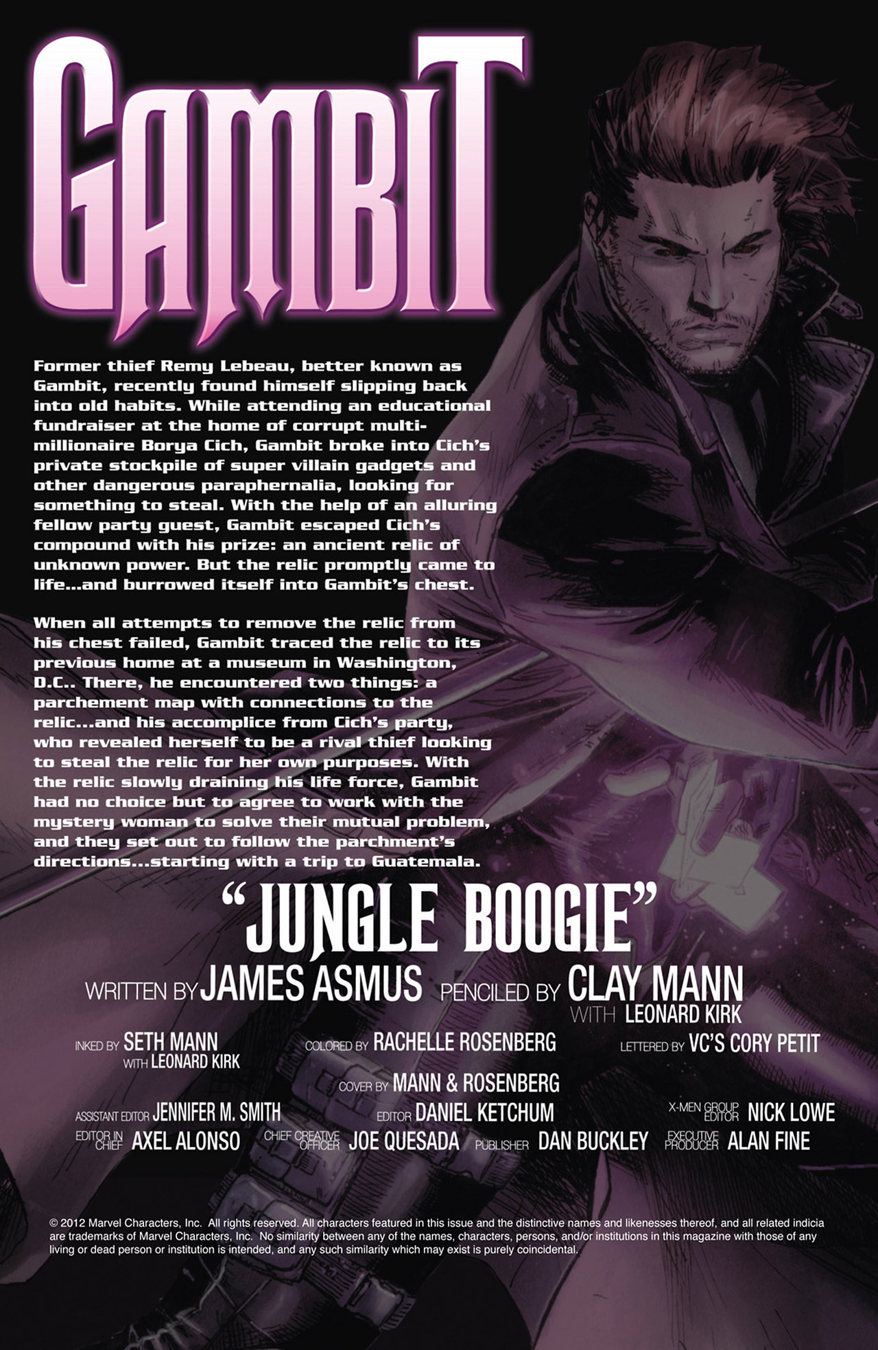 Read online Gambit (2012) comic -  Issue #3 - 2