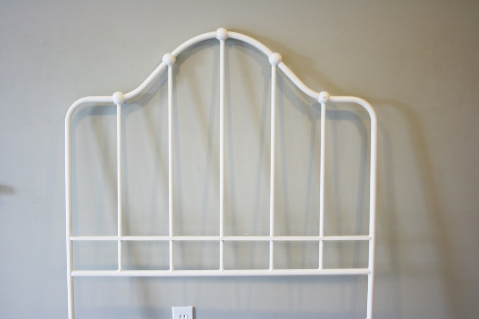 {more} spring cleaning Ethan Allen White Iron Bed Frame Twin