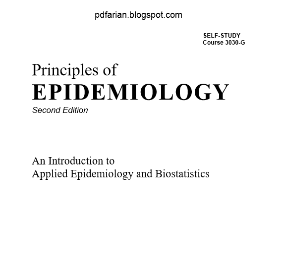 Download Principles of Epidemiology in PDF free PDF Library