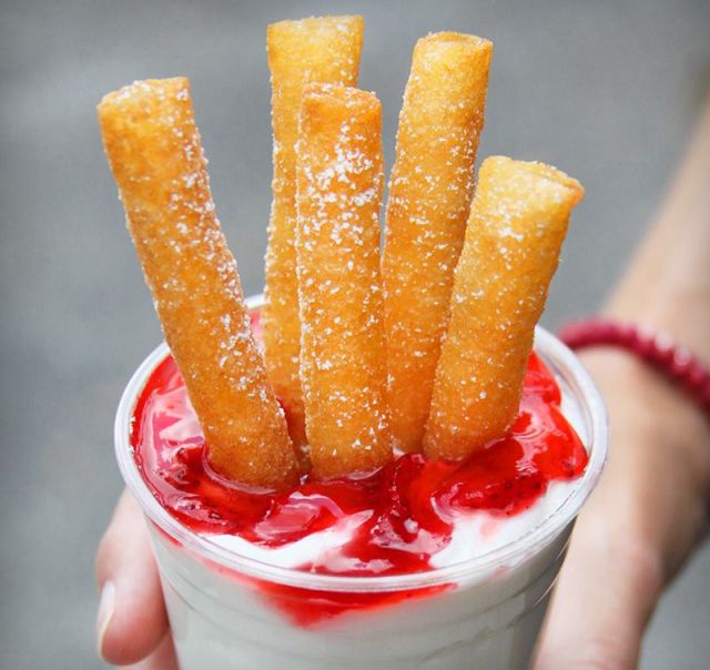 Checkers and Rally's Introduce New Strawberry Funnel Cake Stacker