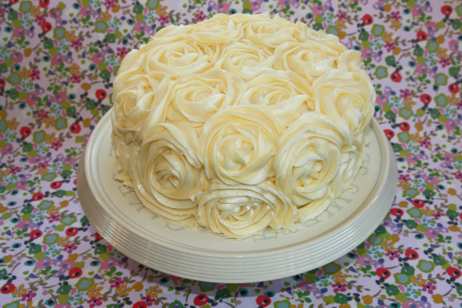 The Cake Trail Lemon layer cake with lemon buttercream roses