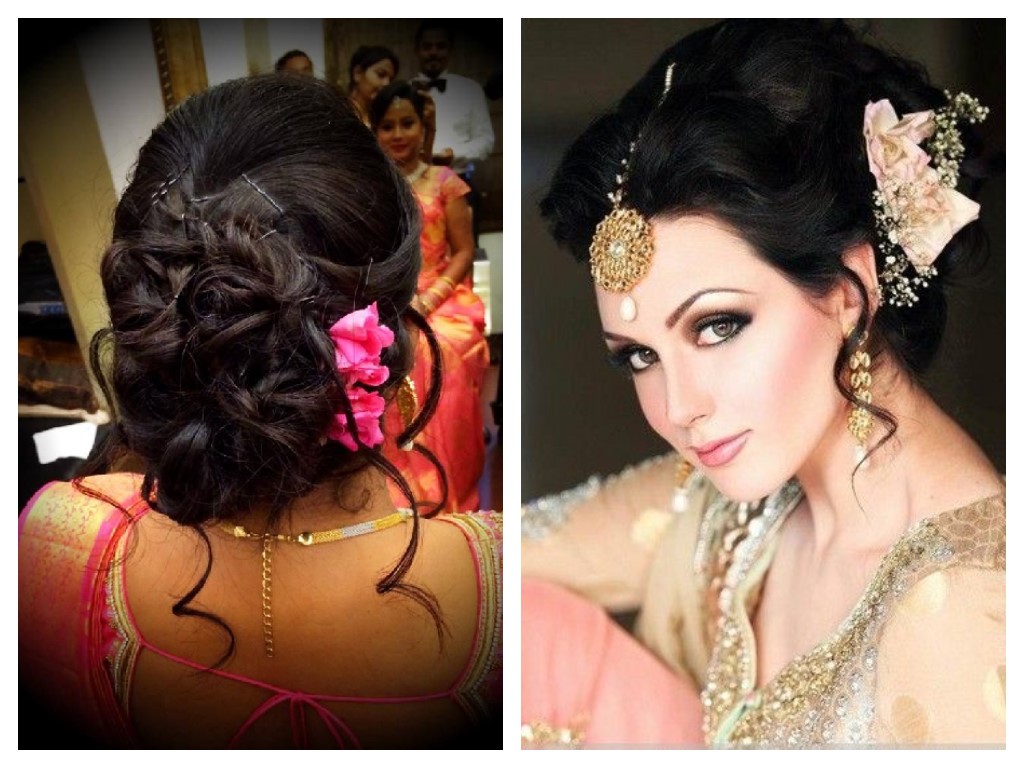 hairstyle for indian marriage party
