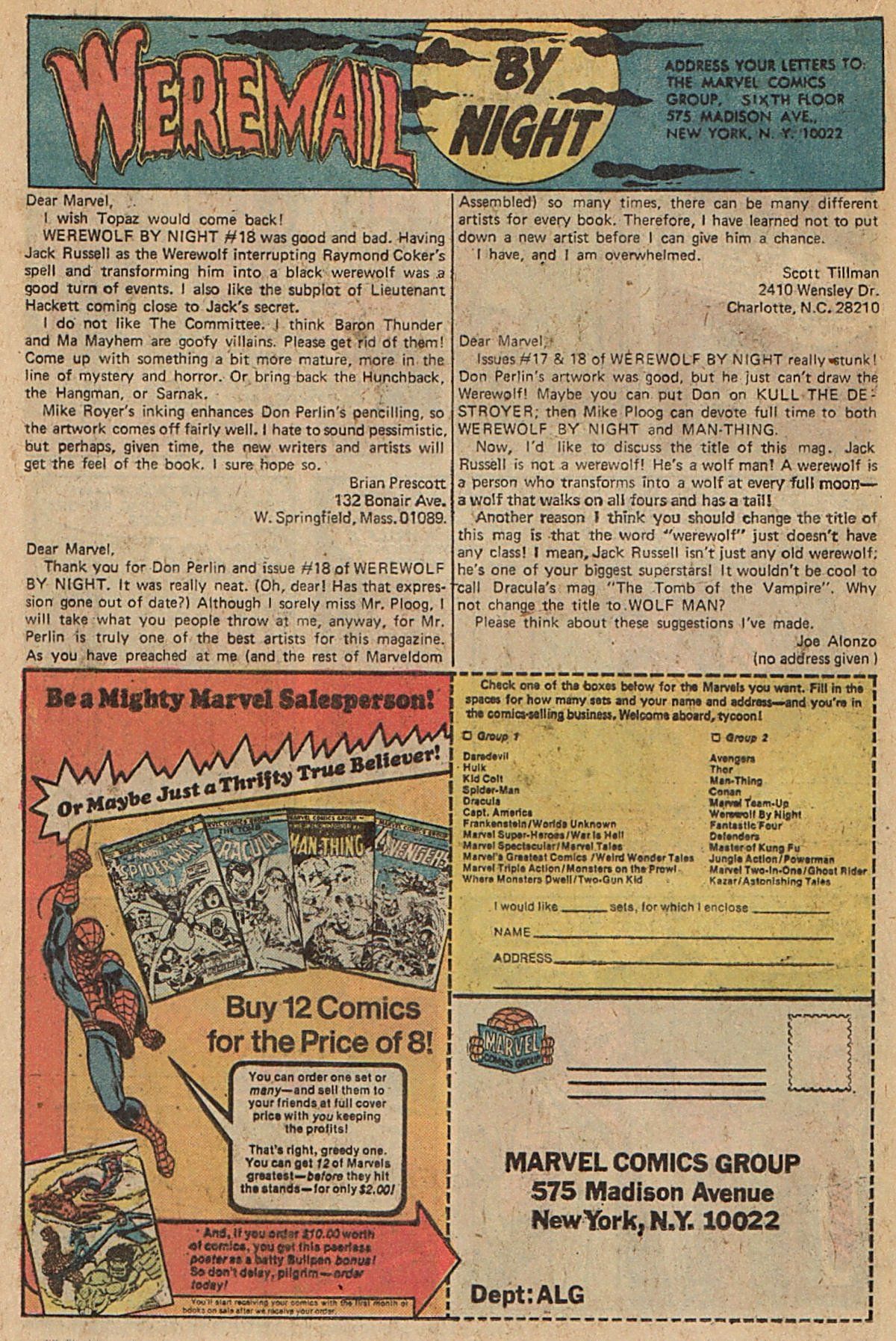 Read online Werewolf by Night (1972) comic -  Issue #22 - 13