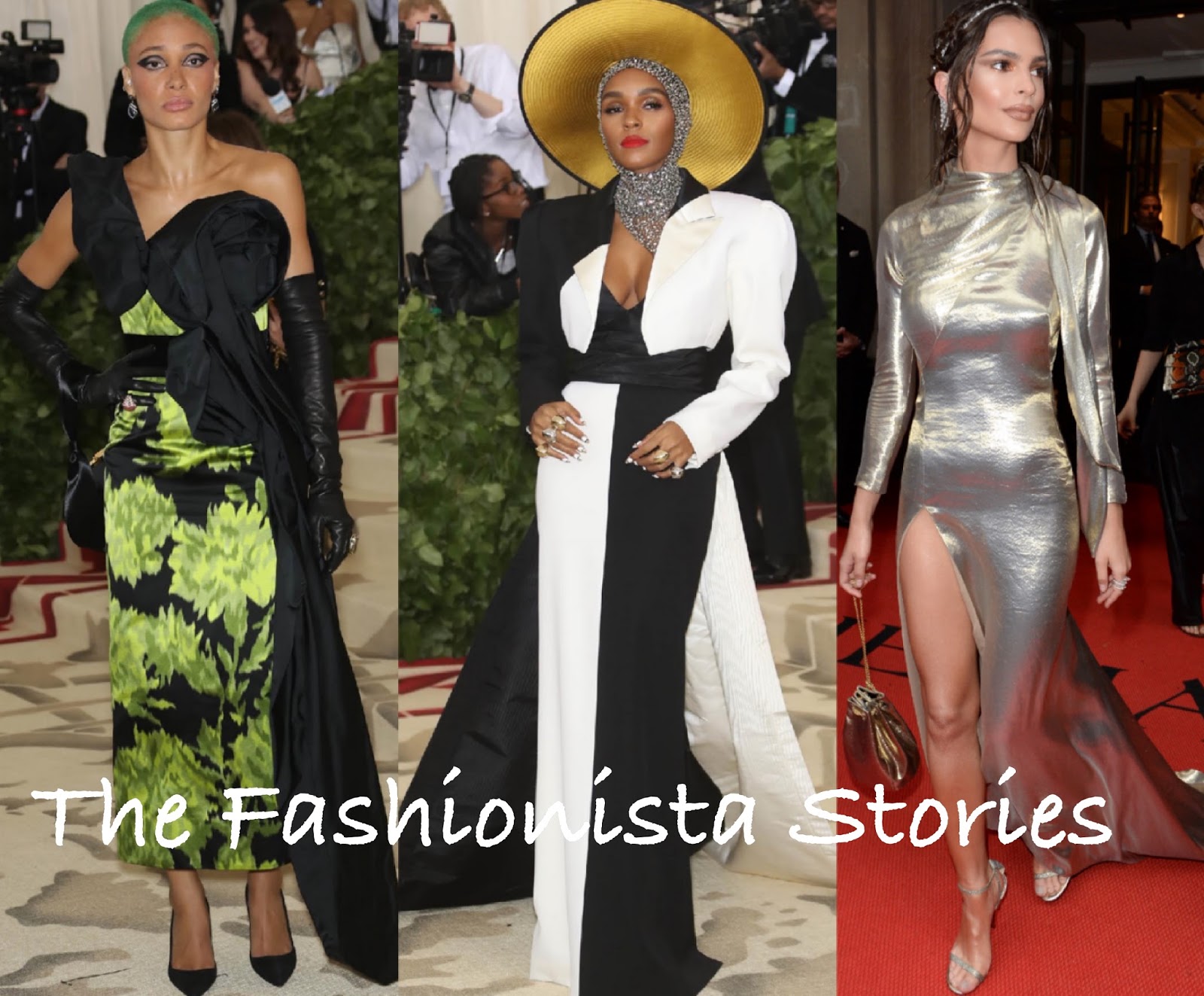 Adwoa Aboah, Janelle Monae & Emily Ratajkowski in Marc Jacobs at the