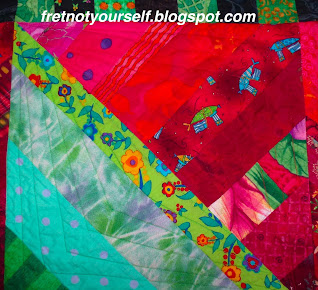 Point to point quilting with walking foot
